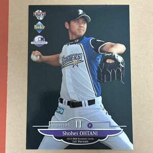 2013 BBM 1stバージョン 大谷翔平 日本ハムファイターズ レギュラーカード プロモ ルーキーカード RC Shohei Ohtani SCM promotion card