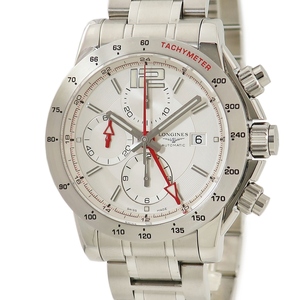 【3年保証】 ロンジン スポーツ アドミラル クロノグラフ L3.670.4.76.6 赤針 ローマン バー 自動巻き メンズ 腕時計