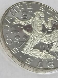 1円スタート 美品 1975年 オーストリア 100シリング銀貨 シリング誕生50周年 記念銀貨 ※説明文内画像有ります