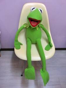 ザ・マペッツ マペットショー◆カーミット 超特大ぬいぐるみ人形BIG75cm ビンテージ The Muppets Muppet Show Kermit ジムヘンソン 等身大?