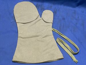 日本陸軍 未使用 綿製手袋『 防蚊手袋 (昭19年 大支 検定印) 右手のみ 』