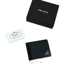 早い者勝ち PRADA プラダ 二つ折り マネークリップ カードケース 名刺入れ