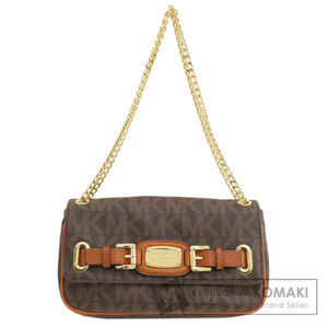 Michael Kors マイケルコース MKシグネチャー ショルダーバッグ レザー レディース 中古