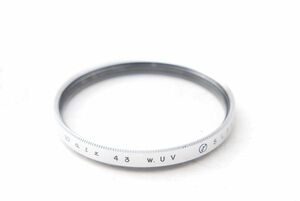 ☆Walz 43mm w.UV SL39.3 レンズフィルター シルバー 銀 (11)