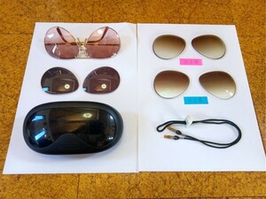 美品　アンティーク　希少なポルシェデザインのレイバンサングラスです　2種類の純正レンズは未使用です　近眼用0.7と0.1用もセットです 