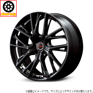 アルミホイール 4本 18インチ GLAIVE ダイヤモンドブラック/リムエッジ/UCDC 18x7.0J +48 5H114.3P セレナ C26 C27 C28