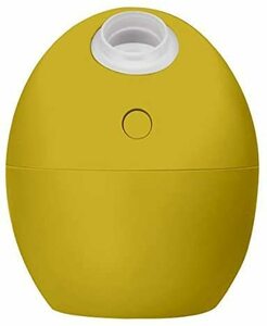 新品 送料無料 USB 加湿器 超音波式 卵型 アロマウォーター イエロー 黄色 エッグ 卓上 グリーンハウス 静音設計 タマゴ たまごGH-UMSEM-MY