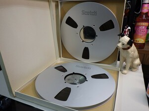 美品【まとめて2本セット｜2-SET￥1,000～】Reel-to-reel-tape 10inchオープンリールテープ★使用済SCOTCH JMJ-3100-740R PRO PACKメタル