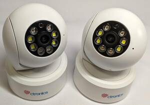Ctronics HDセキュリティカメラ CTIPC-710C-P2 2台セット ホワイト 見守りカメラ 