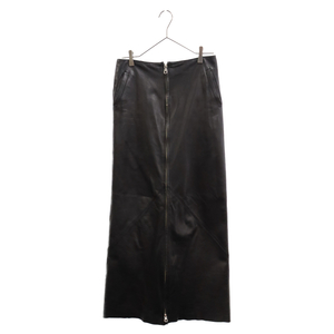 Jean Paul GAULTIER ジャンポールゴルチエ 90s Archive レザースカートパンツ ジップアップ袴パンツ ブラック アーカイブ
