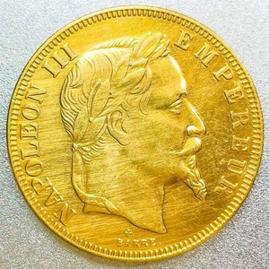 フランス ナポレオン3世 50フラン金貨 1862 A　レプリカコイン