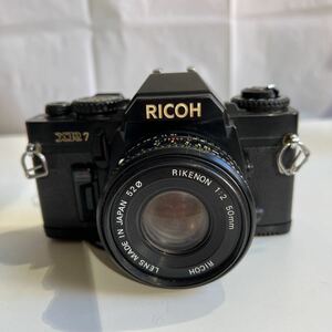 ★☆ 管S231026 d☆★ Ricoh XR7 Black RIKENON 1：2 50mm リコー 当時物　動作未確認　ジャンク品