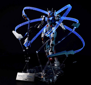 Kosmos 1/100 FM XVX-016 ガンダム・エアリアル用 RGB LEDユニット + スタンドとプラットフ