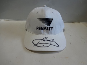 サッカー　カレッカ　Jリーグ　柏レイソル　サッカー選手　PENALTY 帽子（サイン入り）ブラジル人　未使用品　デッドストック　野球帽子