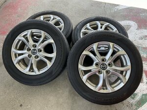 ◇美品◇ 215/60R16 マツダ 純正 アルミホイール アドバン デシベル ADVAN ｄB　サマータイヤ　4本セット　アクセラ CX-3　など新潟市