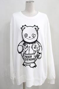 NieR Clothing / プリントSWEAT 2XL 白 H-24-04-16-1028-PU-TO-KB-ZH