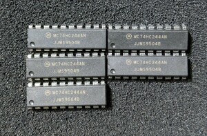 IC Motorola MC74HC244AN 5個セット