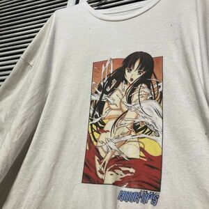 AGJA 1スタ 白 Tシャツ フックアップス セクシー ピンナップガール - 90s 00s ビンテージ アメリカ 古着 ベール 卸 仕入れ