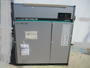 未使用品　一部地域発送可能　2019年製　日立　オイルフリー　SCREW30　37KW　コンプレッサー　DSP-30ATR5N3　200V　　