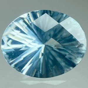 ［天然アクアマリン1.728ct］A 約9.8×7.8mm ルース 裸石 宝石 ジュエリー aquamarine ベリル　beryl