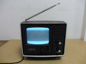 「6044/T3A」VICTOR ビクター 5T-24 IC TRANSISTOR AA-22A ブラウン管 テレビ トランジスタ 昭和レトロ 当時物 通電確認済 中古 現状品