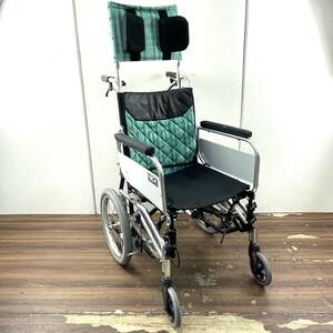 札幌発 NICK 介助用車椅子 ② オリジナル強化アルミ7003 ティルト/リクライニング機能付き ニック 北3