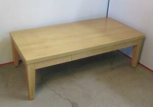 引き出し付き（片面）のセンターテーブルです！　120×60×39センチ　NITORI（ニトリ）　センターテーブル　CREA 12060CT　ローテーブル