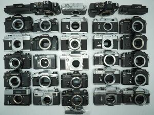 ★MF一眼など★TOPCON/YASHICA/PETRI/OLYMPUS/Konica/FUJICA/RICOH/ 等 計:30点まとめ【ジャンク品】29928