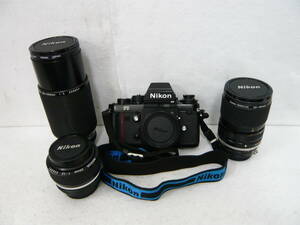 (M39900)ニコン Nikon F3 HP 190万番台 ボディ+レンズ3本 Nikkor ニッコール ハイアイポイント おまとめ セット