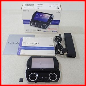 動作品 PSPgo プレイステーションポータブルgo ピアノブラック 本体 PSP-N1000 + メモリースティックマイクロ M2 1GB SONY 箱説付【10