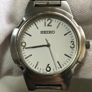 千円～ 稼働 SEIKO セイコー V701-2K80 メンズクオーツ腕時計 フリーサイズ 3針 白文字盤 IW402BT06SKV701//