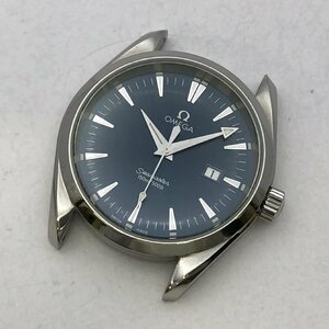 1円～/OMEGA/オメガ/Seamaster/シーマスター/Aqua Terra/アクアテラ/デイト/青文字盤/シルバーカラー/150M/クォーツ/腕時計/ジャンク/T188