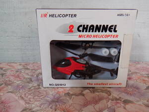 D2『２CHANNEL（２チャンネル）マイクロヘリコプター（レッド）ラジコン　おもちゃ』