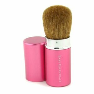 ★即決 難新品 ベアミネラル スライド携帯カブキブラシ*キャップ付き★Retractable Kabuki Brush きのこブラシピンク難あり12