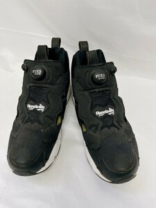 リーボック Reebok インスタポンプフューリー Instapump スニーカー ブラック 25.5センチ 靴 黒 浦MY0421-4