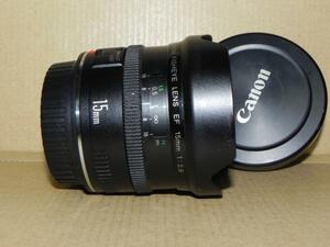 Canon FISHEYE EF　15ｍｍ/f2.8 レンズ(中古品)