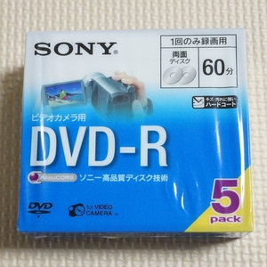 未使用品 SONY ソニー ビデオカメラ用 DVD-R 60分 5パック入り