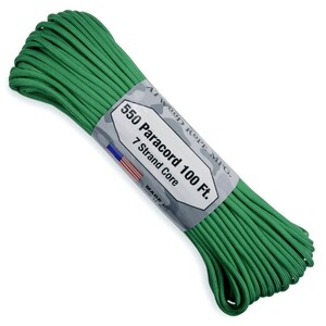 ATWOOD ROPE 550パラコード タイプ3 グリーン アトウッドロープ ARM Green 緑 商用 パラシュートコード