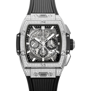 ウブロ HUBLOT スピリット・オブ・ビッグバン チタニウム パヴェ 642.NX.0170.RX.1704 グレー文字盤 新品 腕時計 メンズ