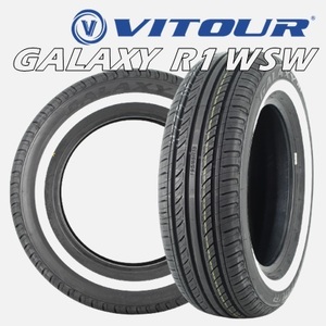 16インチ 215/60R16 95H 2本 サマータイヤ ホワイトリボン ヴィツァー ギャラクシィ ギャラクシー VITOUR GALAXY R1 WSW V00012