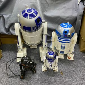 04511 STARWARS スターウォーズ R2D2まとめ　4体セット　Sphero、USB HUB、2002 LFL hasbro R2D2、小物入れR2D2 現状ジャンク品動作未確認