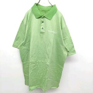 XL JOS.A.BANK Leadbetter Golf ポロシャツ ライトグリーン 企業ロゴ 刺繍