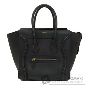 CELINE セリーヌ ラゲージマイクロ ハンドバッグ レザー レディース 中古