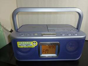 中古現状品ジャンク CDテープラジオ ラジカセ CSD-EL201 電源コード付