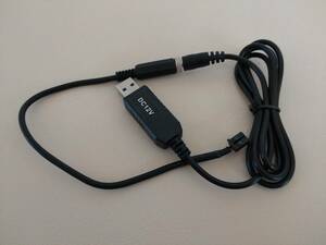 三菱製ETC用USB電源ケーブル　昇圧コード 5v→12v 2.1mmDCプラグ仕様：