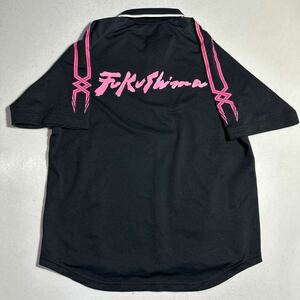 福島選抜 ミズノ MIZUNO ミズノライン MCライン MIZUNO LINE ポロシャツ Mサイズ 黒 ブラック