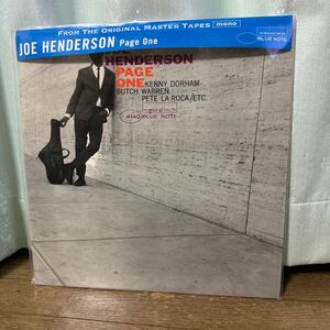 【LP】BLUE NOTE プレミアム復刻シリーズ　JOE HENDERSON / PAGE ONE BLP4140