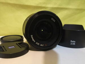 ●撮影テスト済 中古美品 Carl Zeiss Batis 25mm F2 (ディスタゴン Distagon) フルサイズ FE Eマウント カールツァイス SONY ソニー●1B251