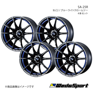 WedsSport/SA-25R フィット/フィットアリア GD1/2/3/4/5/6/7/8/9 アルミホイール4本セット【17×7.0J 4-100 INSET43 BLC2】0073833×4