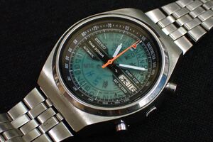 ▲腕時計126 SEIKO TIME SONAR セイコー タイムソナー▲動作品/7015-6010/両面スケルトン/自動巻き/消費税0円